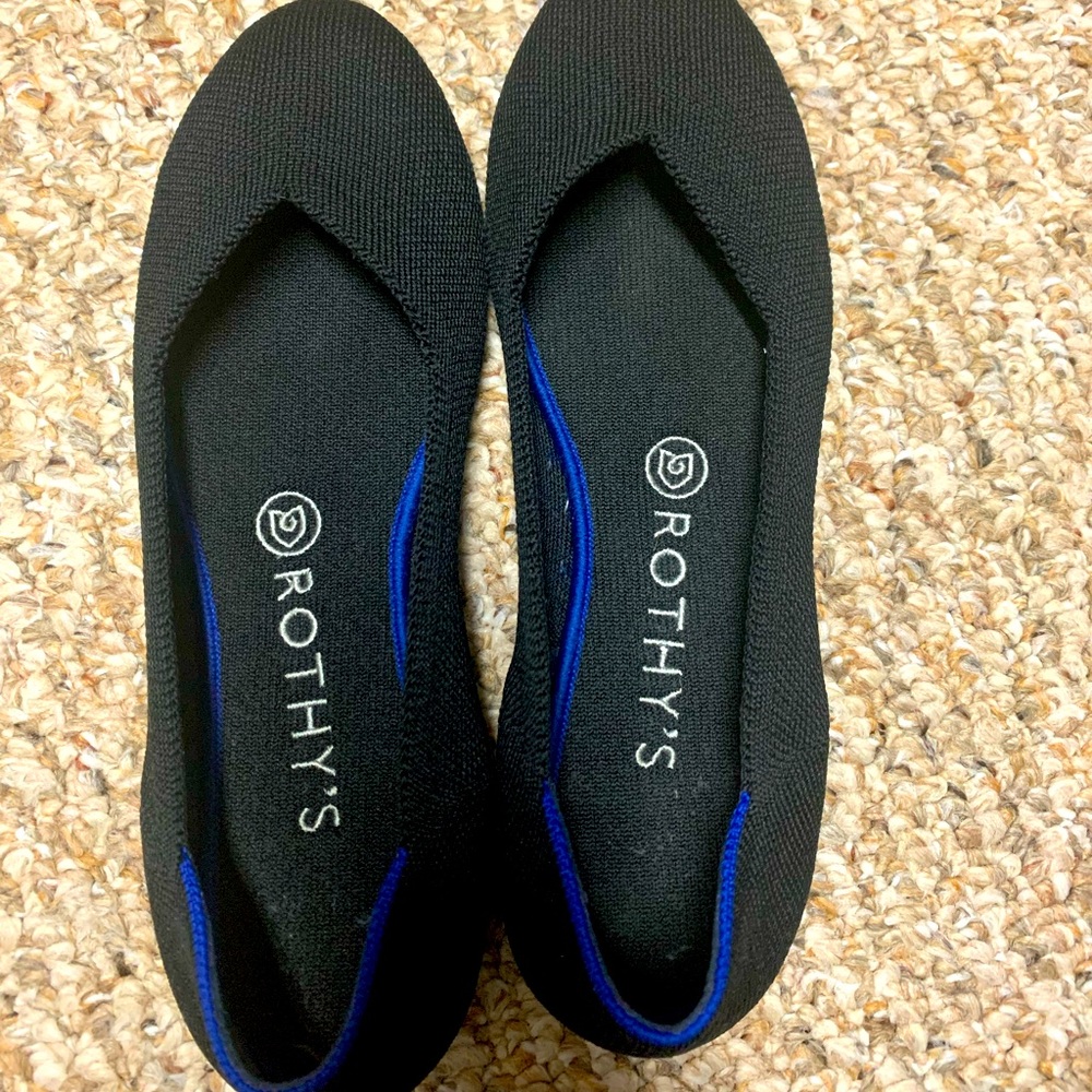 Rothy’s Black Rounded Toe Flat